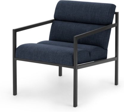 An Image of Darton Accent Armchair, Storm Blue