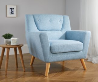 An Image of Lambeth Duck Egg Blue Fabric Chair