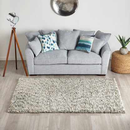 An Image of Ava Shaggy Rug Grey