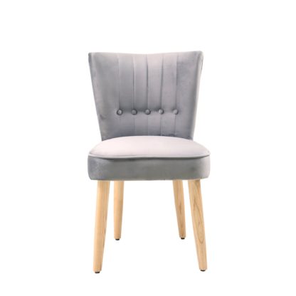 An Image of Isla Velvet Dining Chair Blush