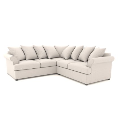 An Image of Melissa Alabaster Corner Sofa Off-White