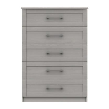 An Image of Ethan Light Grey 3 Drawer Chest Grey