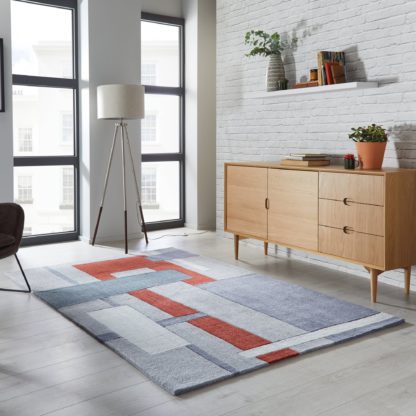 An Image of Elements Farg Abstract Rug Grey/Multi-Coloured