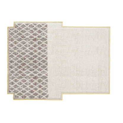 An Image of Gandia Blasco Mangas Rhombus Rug 160 x 250cm Ivory