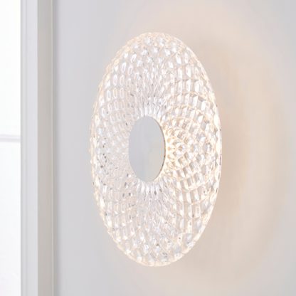 An Image of Cora Glass Wall Light Pink