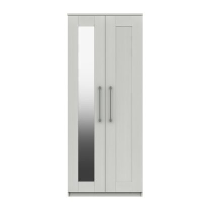 An Image of Ethan White 2 Door Wardrobe White