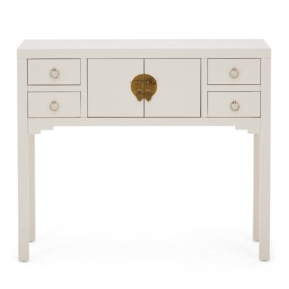 An Image of Hanna Oyster Console Table Oyster