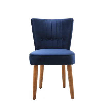 An Image of Isla Velvet Dining Chair Blush