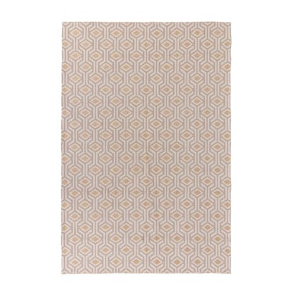 An Image of Bombax Geometric Rug Bombax Ochre