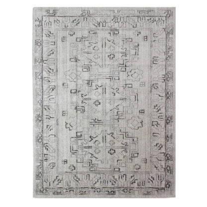 An Image of Dorma Beige Traditional Viscose Rug Natural