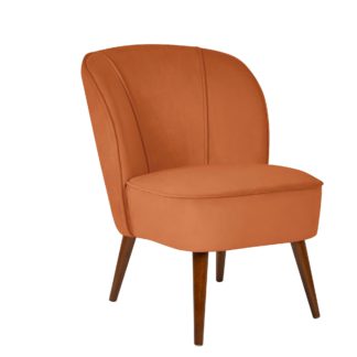 An Image of Elsie Burnt Orange Cocktail Chair Burnt Orange