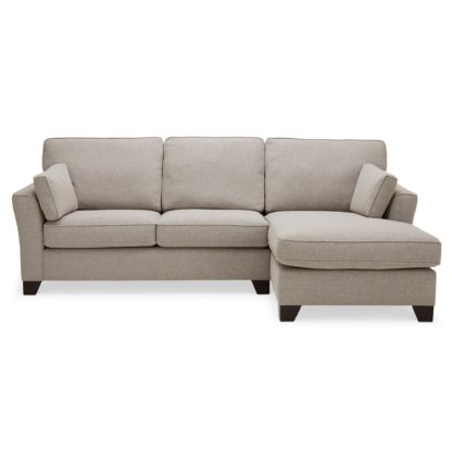 An Image of Grayson Left Hand Corner Chaise Sofa Brown