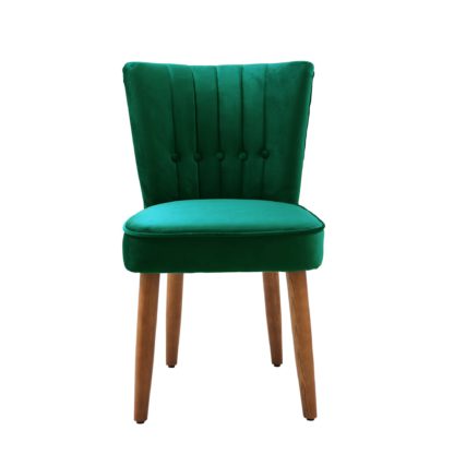 An Image of Isla Velvet Dining Chair Blush