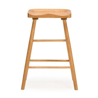 An Image of Loxwood Bar Stool Oak Brown