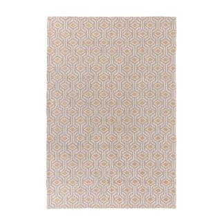 An Image of Bombax Geometric Rug Bombax Ochre