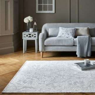 An Image of Dorma Winchester Chenille Rug Light Grey