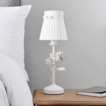 An Image of Chateau White Table Lamp White