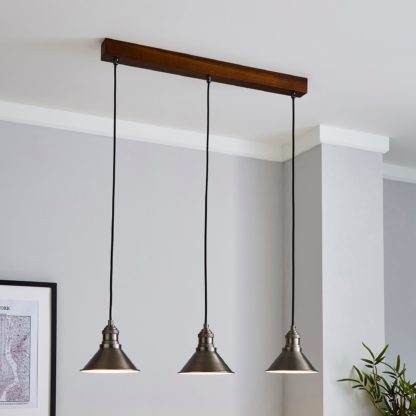 An Image of Ellis 3 Light Mesh Ceiling Fitting Black Grey