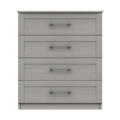 An Image of Ethan Light Grey 3 Drawer Chest Grey