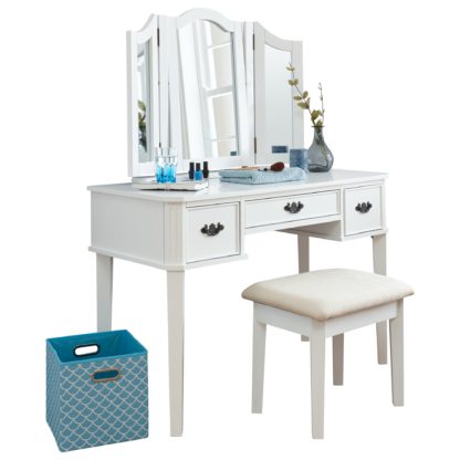 An Image of Bella Dressing Table Set Grey