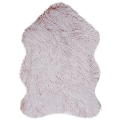 An Image of Helsinki Single Pelt Faux Fur Rug Brown