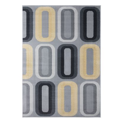 An Image of Elements Dahl Geometric Rug Elements Dahl Blush