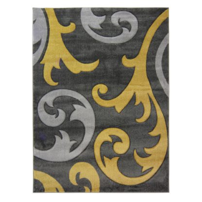 An Image of Elude Hand Carved Rug Grey