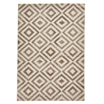 An Image of Beige and Black Elegant 4892 Rug Black/Natural