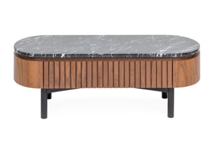 An Image of Heal's Remi Coffee Table Oak and White Marble