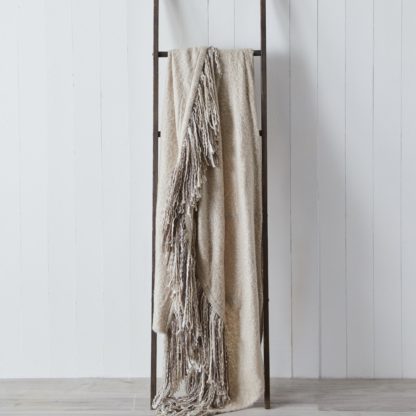 An Image of Mala Faux Mohair 130cm x 150cm Throw Ochre