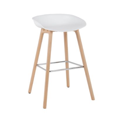 An Image of Erik White Bar Stool White