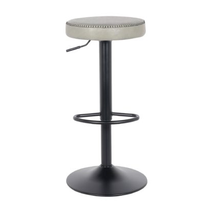 An Image of Venice Round Bar Stool Black