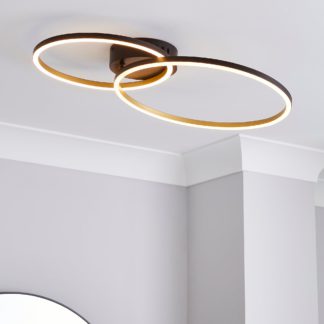 An Image of Langdon Integrated LED Ceiling Fitting Silver