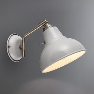 An Image of Bradwell Dove Grey Wall Light Dove (Grey)