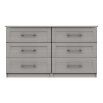 An Image of Ethan Light Grey 3 Drawer Chest Grey