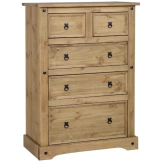 An Image of Corona 3 Plus 2 Drawer Chest Brown