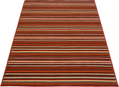 An Image of Maestro Fine Stripe Rug - 80x150cm - Plum