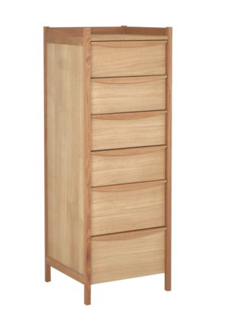 An Image of Habitat Derwent 6 Drawer Chest - Oak