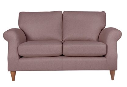 An Image of Argos Home Bude 2 Seater Fabric Sofa - Pink