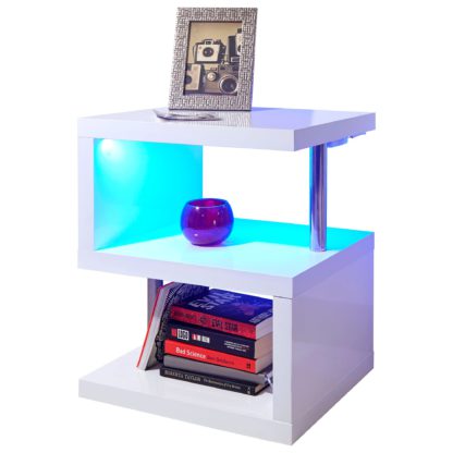 An Image of Polar LED Side Table Grey