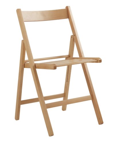 An Image of Habitat Wooden Folding Chair - Natural