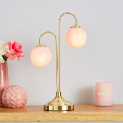 An Image of Gigi Pink Table Lamp Pink