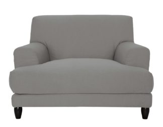 An Image of Habitat Askem Fabric Cuddle Chair - Grey