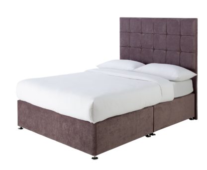 An Image of Forty Winks 1500 Pocket Gel Double Divan - Mauve