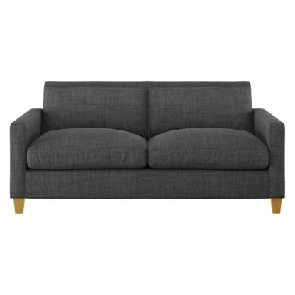 An Image of Habitat Chester 2 Seater Velvet Sofa - Dark Blue