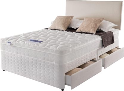 An Image of Silentnight Auckland Luxury 4 Drawer Divan - Double