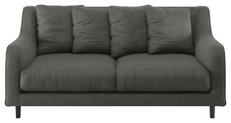 An Image of Habitat Swift 2 Seater Fabric Sofa - Charcoal