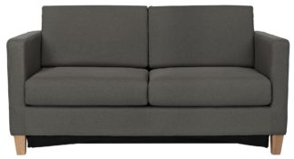 An Image of Habitat Rosie 2 Seater Fabric Sofa Bed - Grey