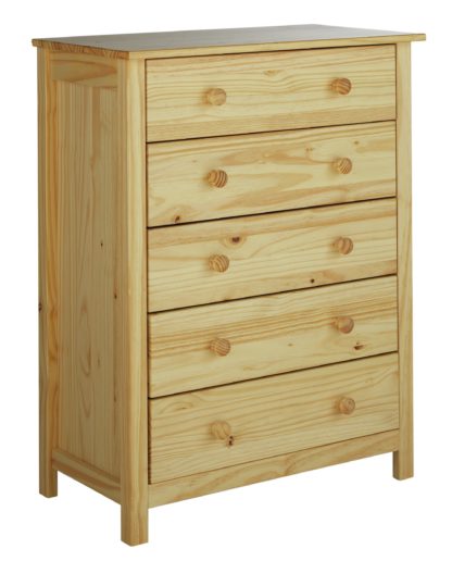 An Image of Habitat Scandinavia 5 Drawer Chest - Pine