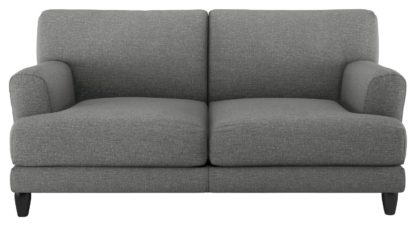An Image of Habitat Askem 2 Seater Fabric Sofa - Grey